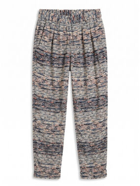 ISABEL MARANT Silk Blend Edilon Ika Print Blue Pants Sz 40 M